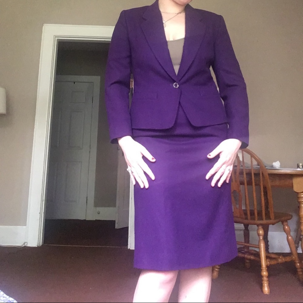 Pendleton purple skirt suit